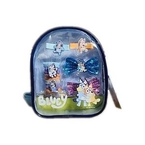 10pc Hair Accessories with Bluey Small‎ Bag